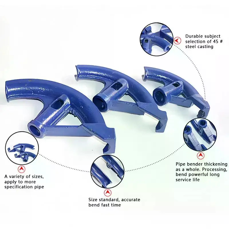 Heavy Duty Manual Pipe Bender High Strength Steel Rust Proof Coating For Plumbing DIY Pipe Bending Work