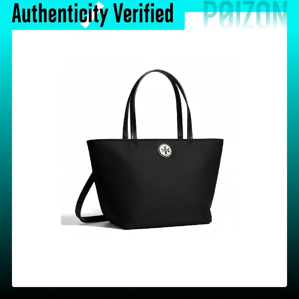 TORY BURCH Brand Logo Nylon Tote Handbag Mini Women's Black 167913-001