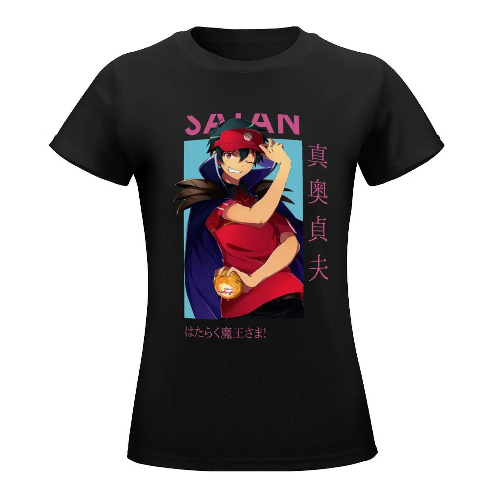 Satan The Devil Is a Part-Timer Card Anime T-Shirt summer top graphics summer clothes Woman clothes