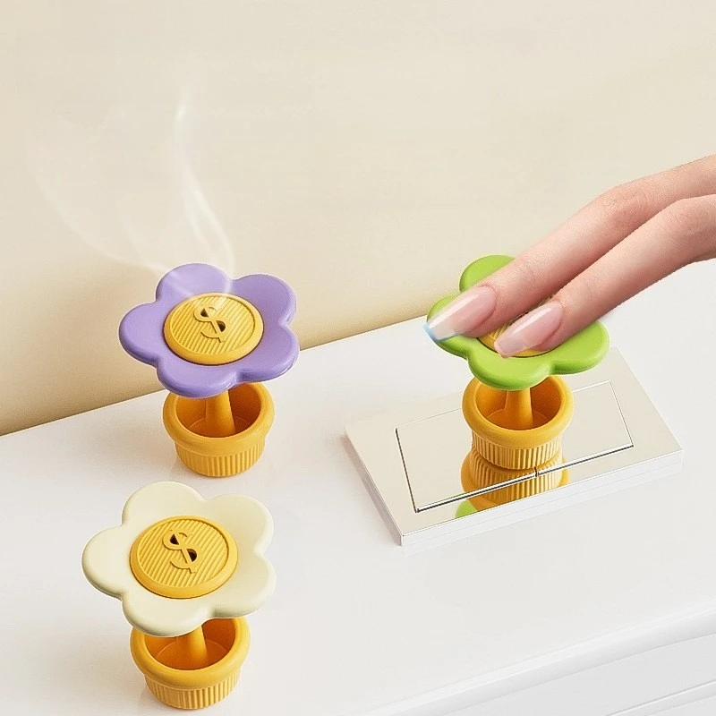 

Toilet Press Button Topper Flower Shaped Bathroom Flush Tank Flusher Push Button Aromatherapy Handle flores baño wc