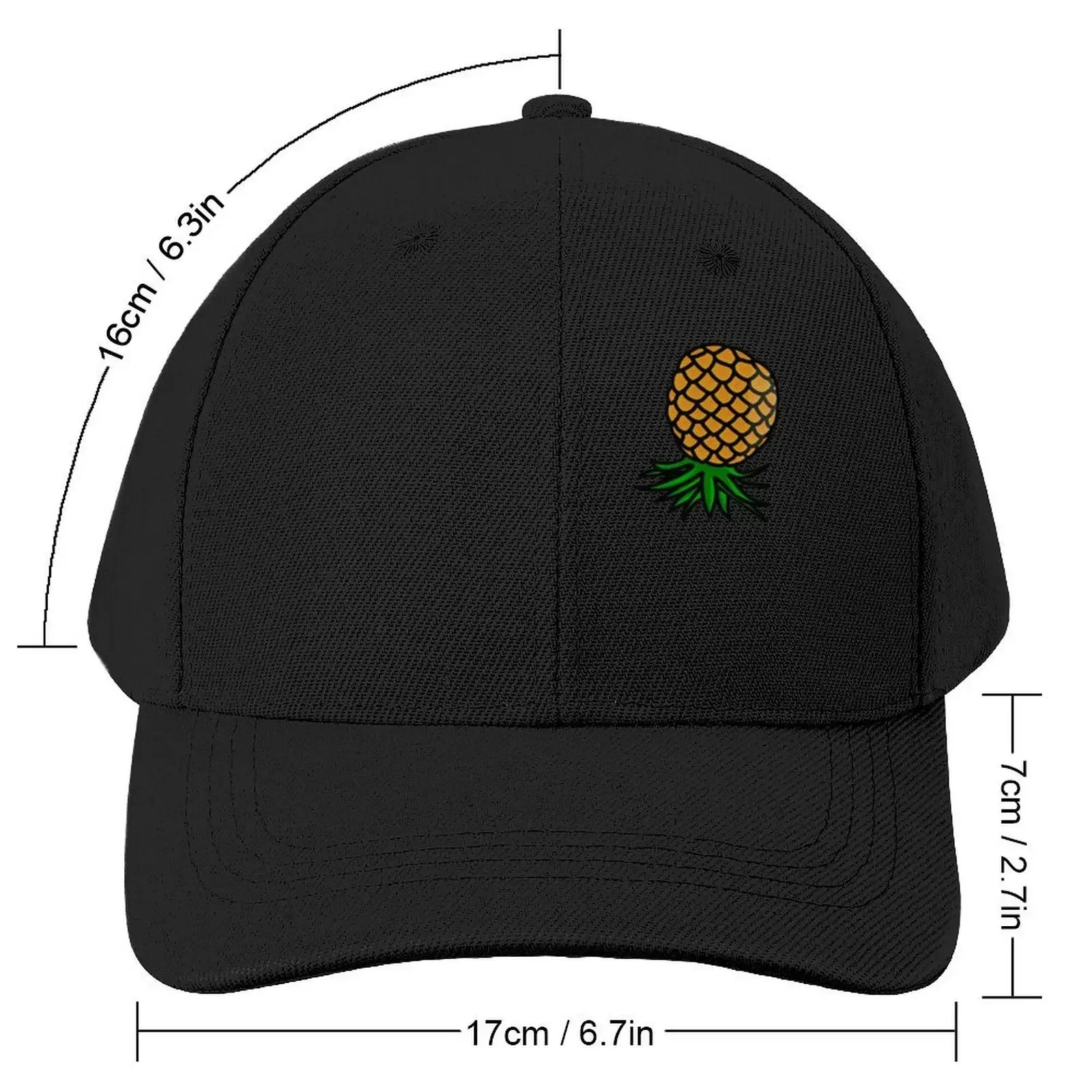 Upside Down Pineapple Baseball Cap Visor Custom Cap Woman Men's