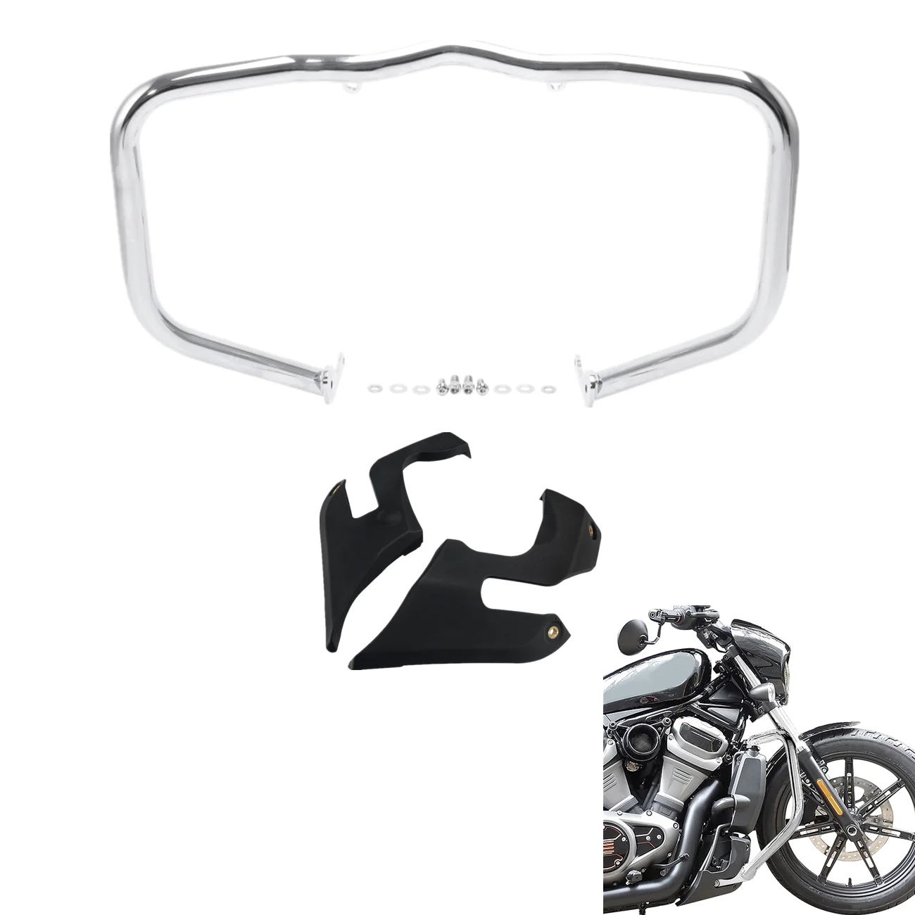 

Highway Engine Guard Bar Chin Lower Fairing For Harley Nightster Special RH975S 2023 Nightster RH975 2022-2024 Motorcycle