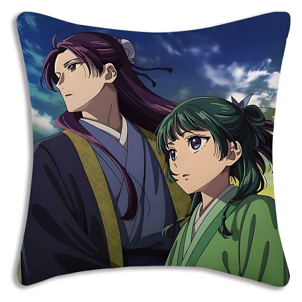 

Наволочки «Дневники аптекаря» Maomao: Декоративные наволочки для дивана с двусторонней печатью, короткий плюш, милый дизайн