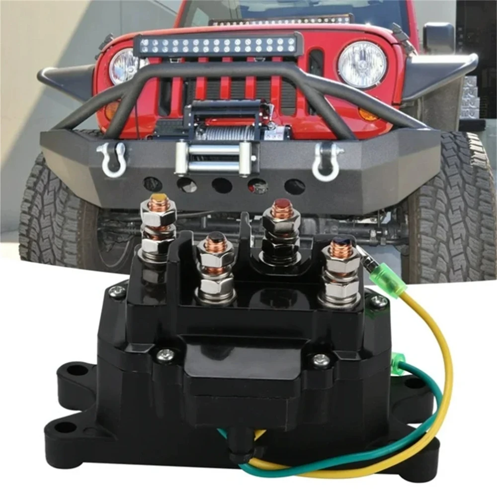 

Winch Contactor DC 12V 250A Winch Solenoid Relay Switch for all 12V Electric Winch UTV SUV Trailers