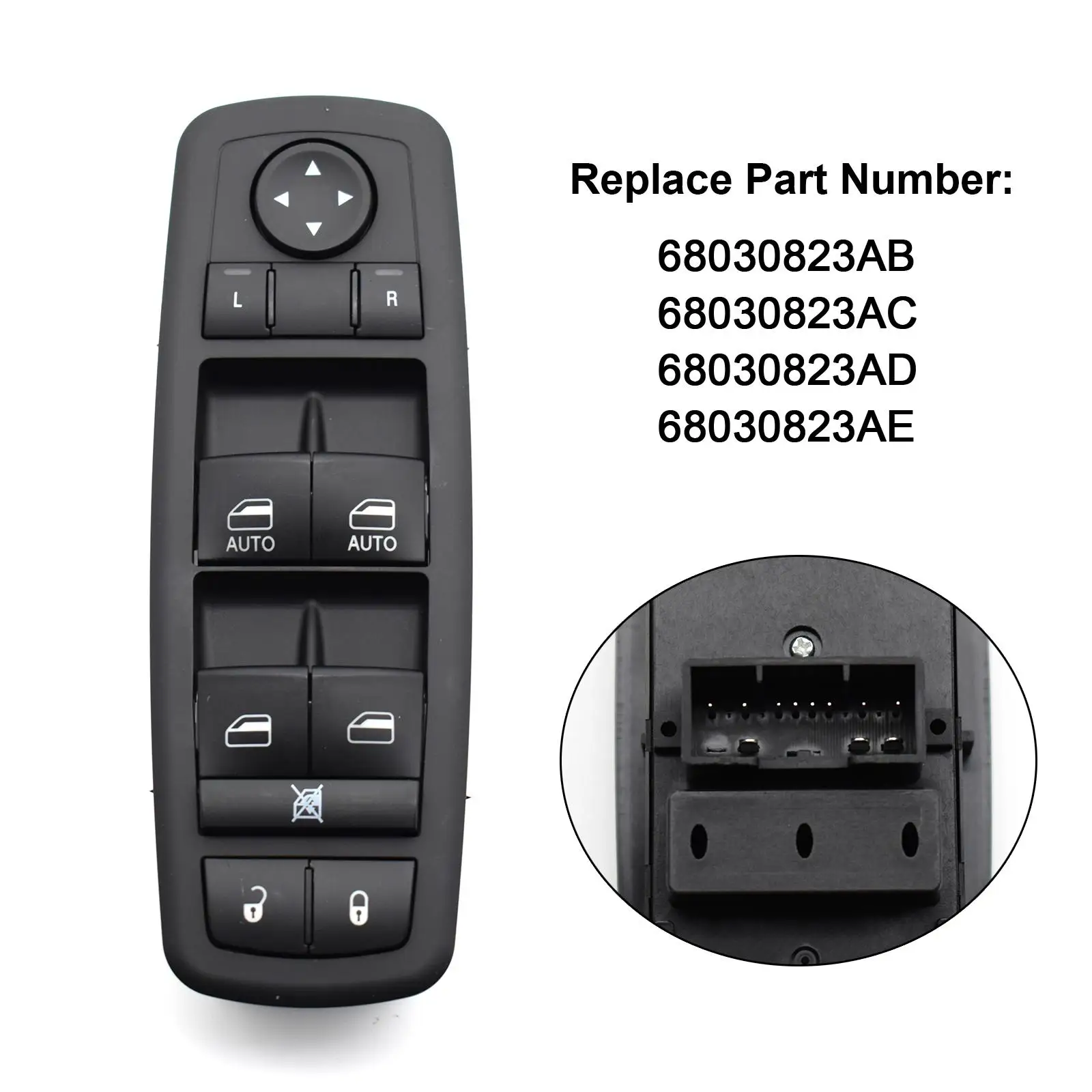 Car Front Left Power Master Window Switch For Dodge Durango Jeep Grand Cherokee 2011 2012 2013 68030823AB 68030823AD 68030823AE