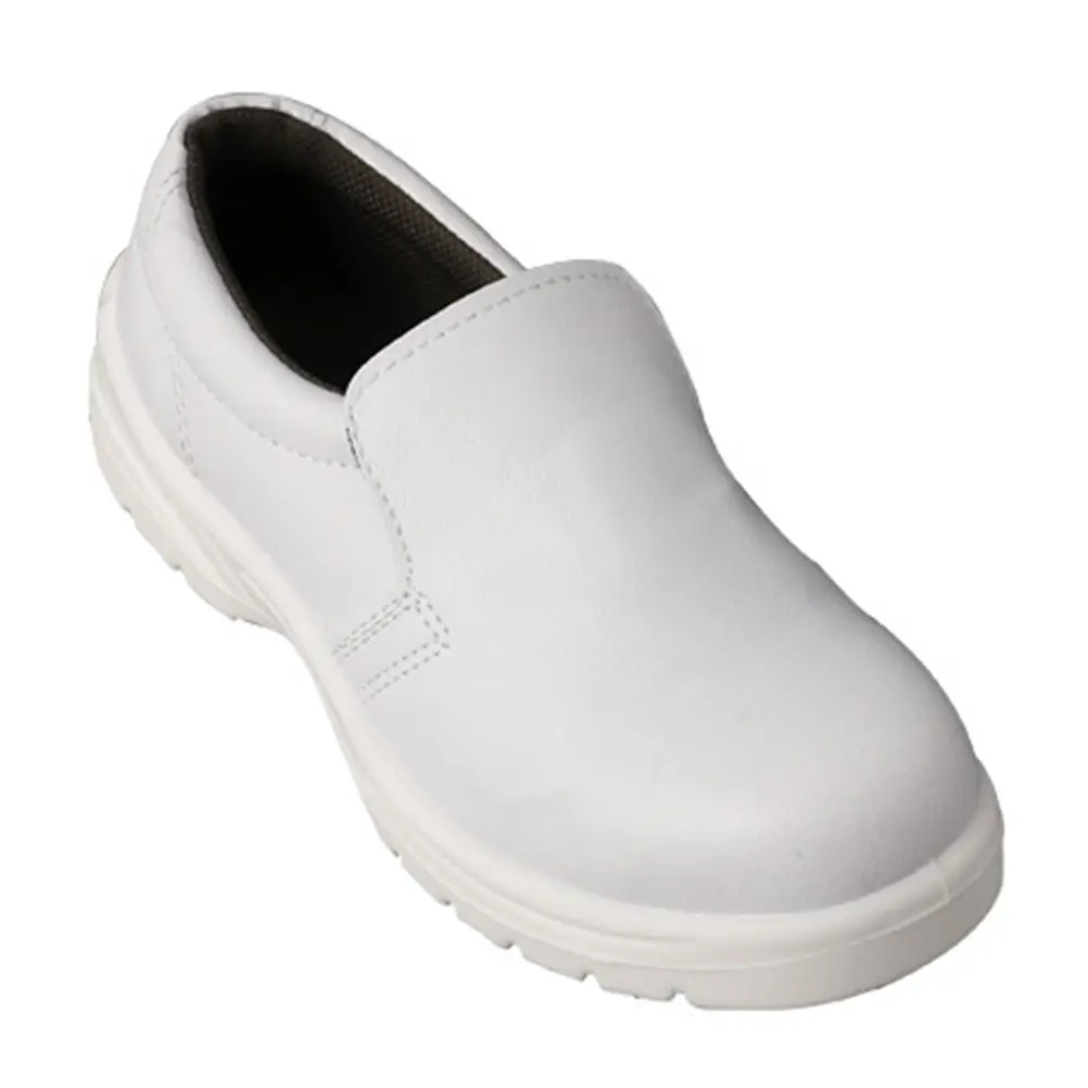 

1Pair Dustproof Anti-Static Safety Shoes White Breathable Lightweight Work Footwear for Workshop Construction Industrial Use