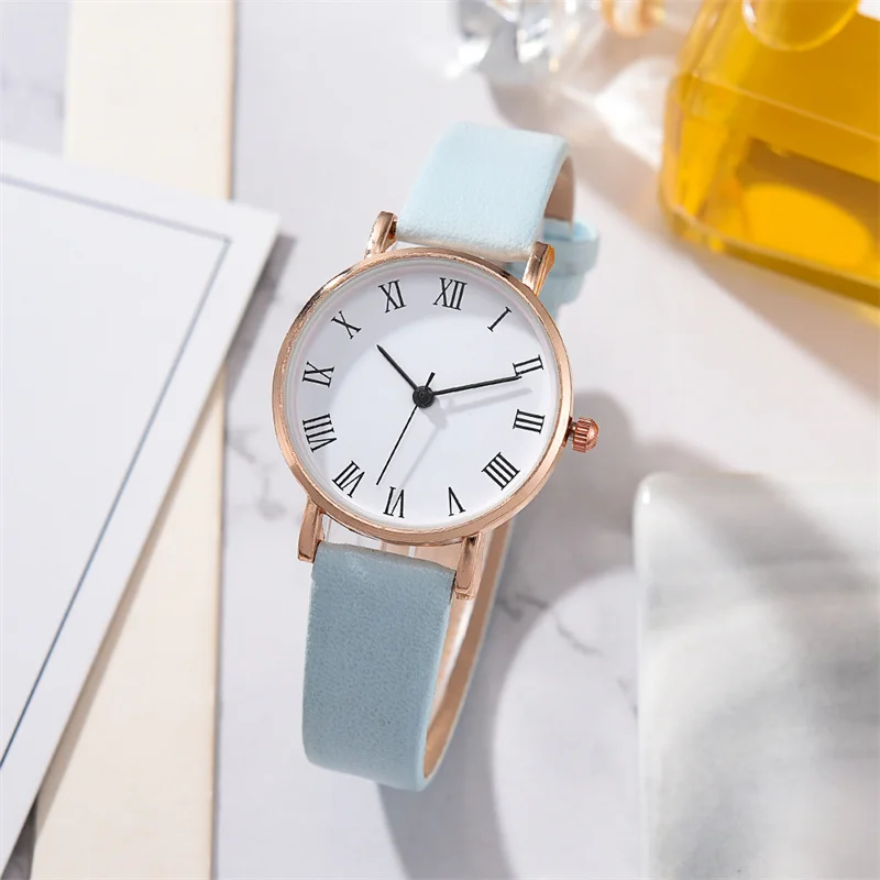 2pcs Set Watch For Women Luxury Leather Analog Ladies Quartz Wristwatch Fashion Bracelet Watches 2023 relogio feminino