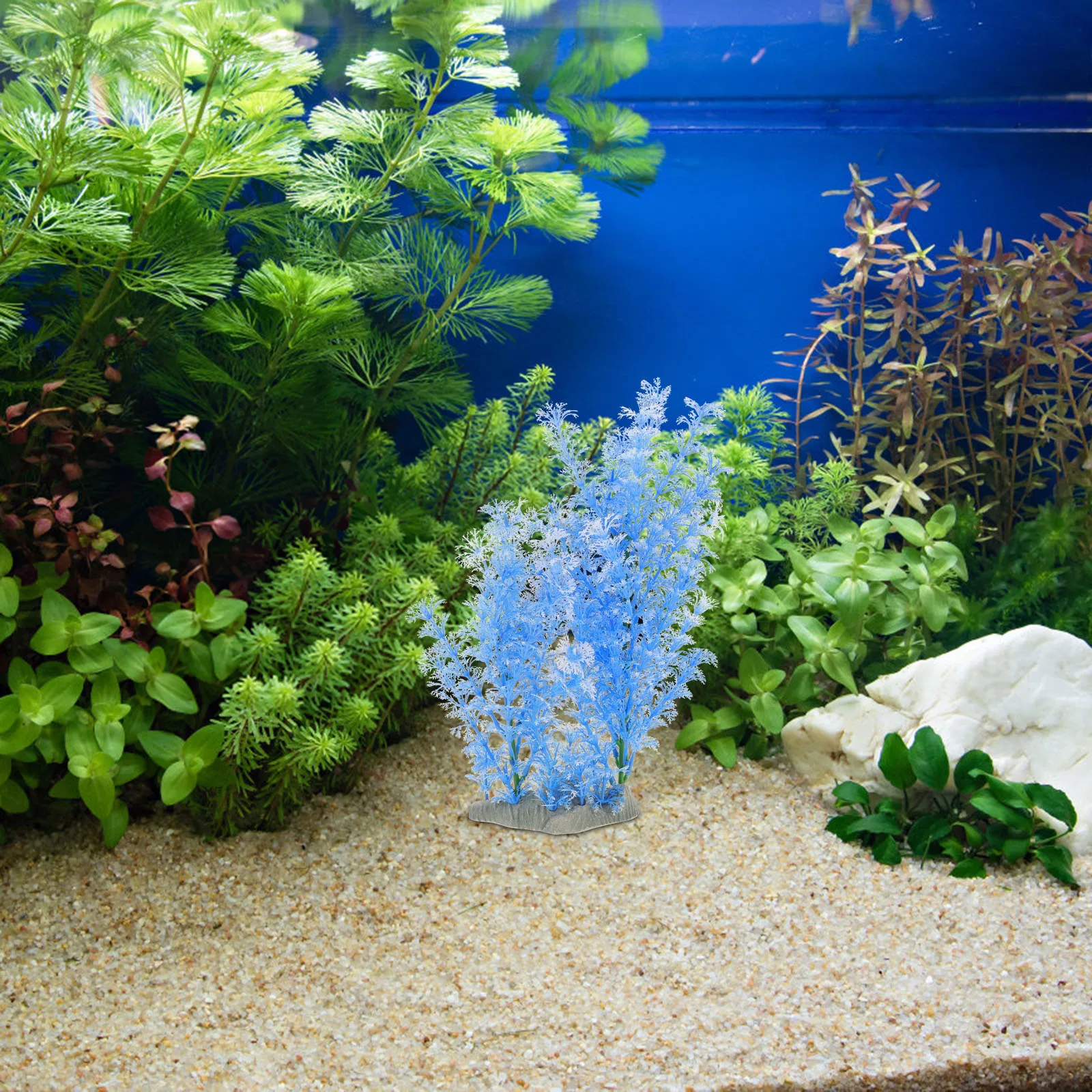 

Creative Artificial Tank Plant Wear Resistant Aquarium Grass Desktop DIY Landscape Grass for Fish Tank Decoration