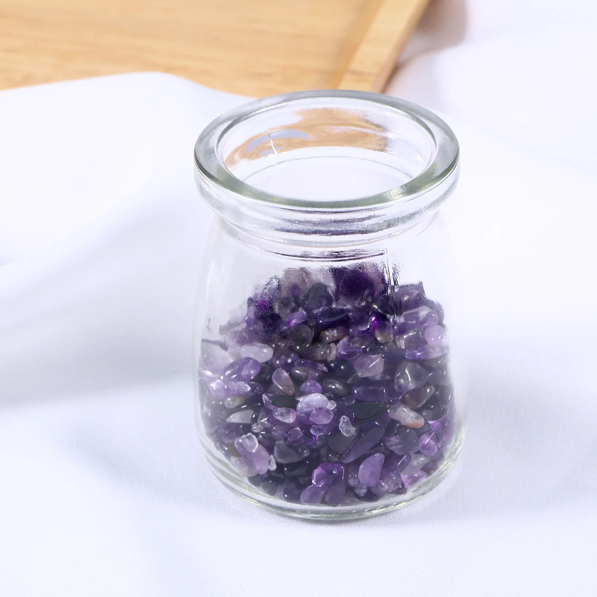 

100G Polished Purple Crystal Gravel Assorted Colors Smooth Decorative Stone for Aquarium Pond Walkway Flower Pot Home