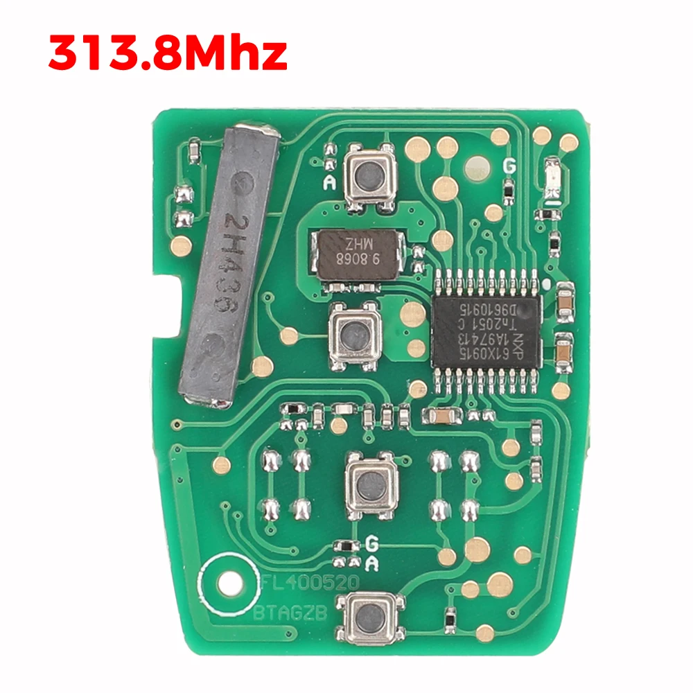 jingyuqin HLIK6-1T 433Mhz 313.8Mhz ID47 Chip zdalny kluczyk samochodowy do Honda Civic Accord City CR-V Jazz XR-V Vezel HR-V FRV