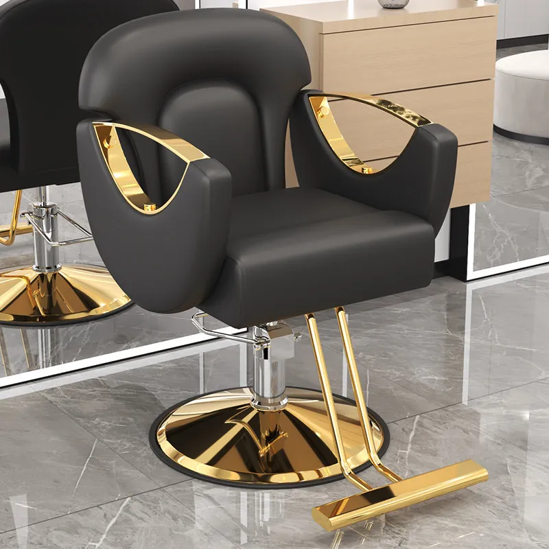 Creative Luxury Barber Chairs Modern Simple Style Minimalist Salon Chairs Space Saving Italian Friseurstuhl Salon Furniture