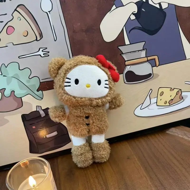 Sanrio Hellokitty ours en peluche pendentif Kawaii longues jambes Kt ours pendentif voiture suspendus décoration étudiant sac à dos porte-clés