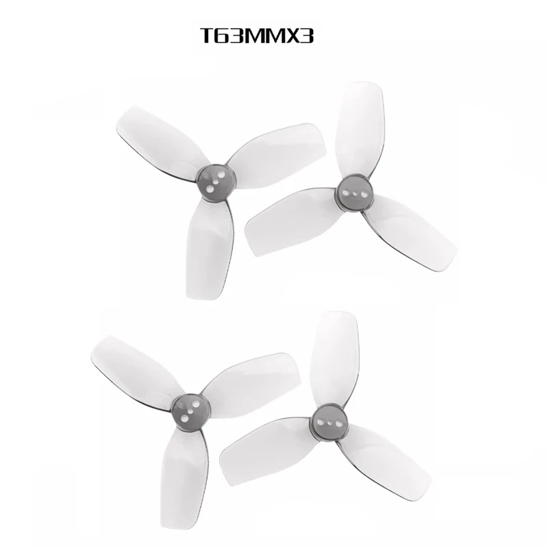 2Pairs T63MMX3 3-Blades 2.5 Inch Propeller CW&CCW for FPV Racing Drone Freestyle Cinelog25 DIY Defender 25 Airplane Parts