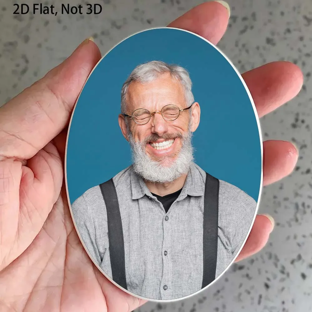 2D Flat Not 3D 1pc Custom Photo Memorial Headstone Tile Memorial Day Personalized Remembrance Gift Easter gift