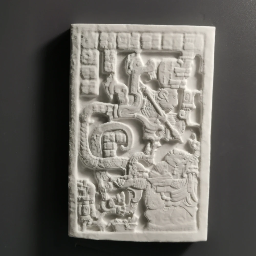 

Mayan relief resin three-dimensional decorative painting sculpture Seiko home diffuser stone grade birthday figure sculpture