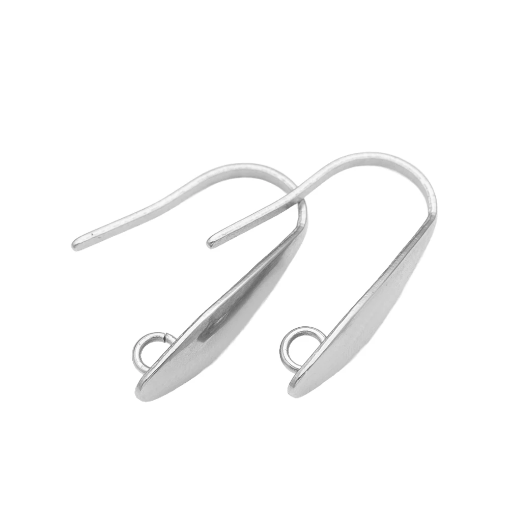 10Pcs Stainless Steel Ear Hooks Wholesale Earrings Findings For DIY Jewelry Making Crafts Supplies Earring Components Accessorie