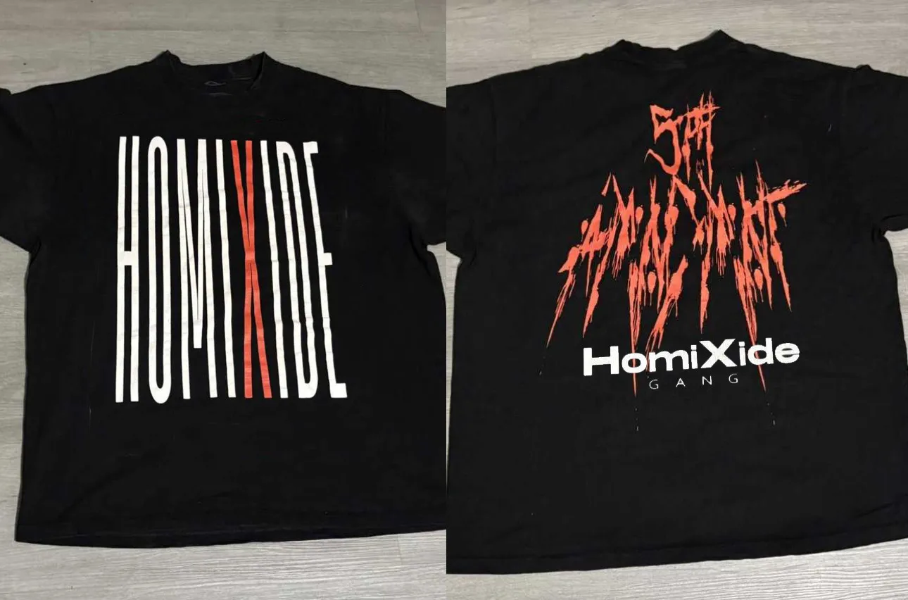 Homixide Gang 5TH AMNDMT Album Tee Men Women Cotton Shirt BS649
