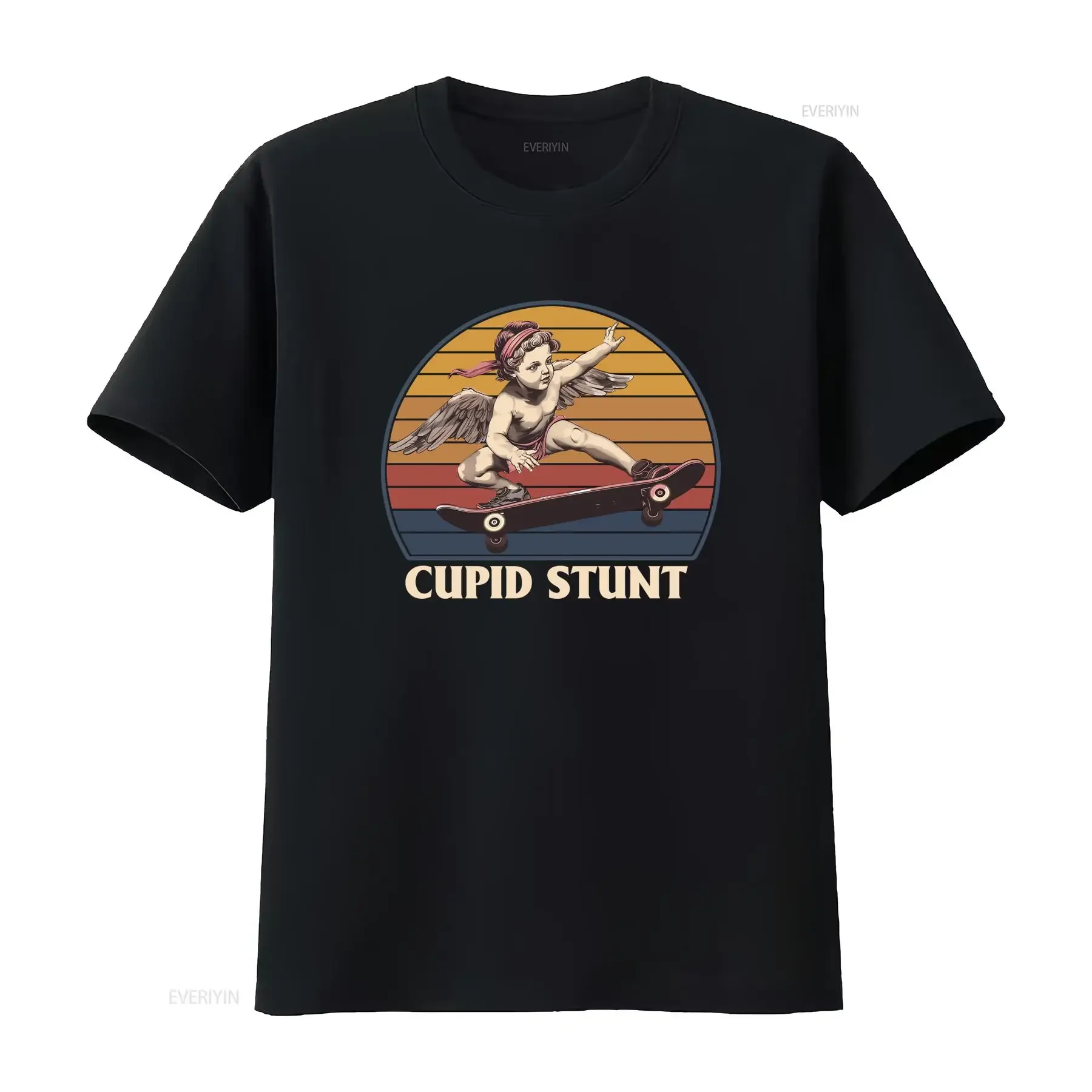 Cupid Stunt Vintage Retro T Shirt Funny Sarcastic Offensive Humor Embarrassing Design vintage Washed Slightly Versatile