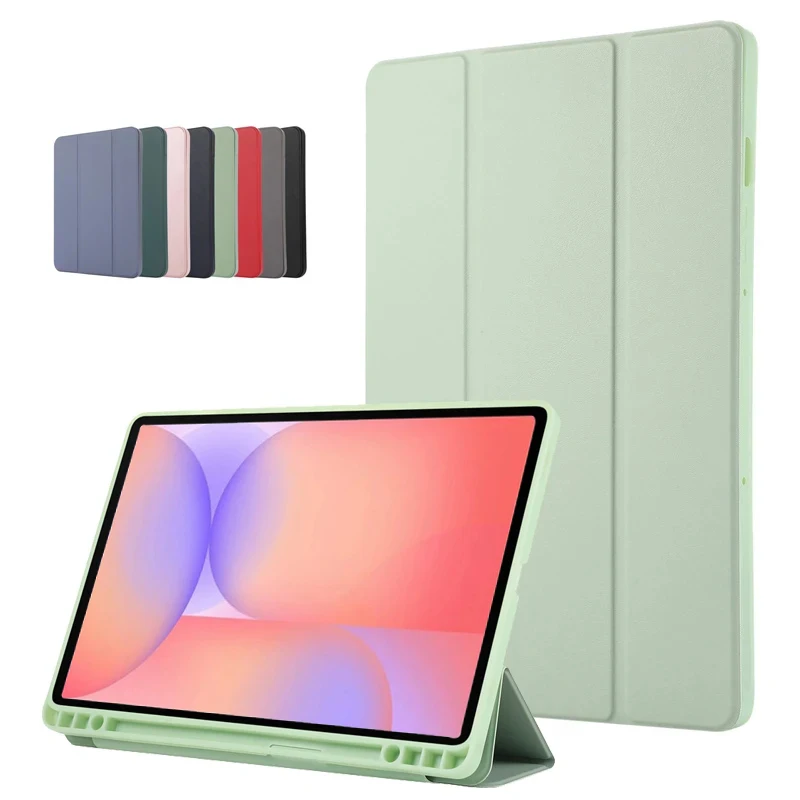 

For Samsung Tab S10 Lite Case 10.9" PU Leather Soft Back Fold Stand Tablet Cover for Galaxy Tab S10 Lite Case with Pencil Holder