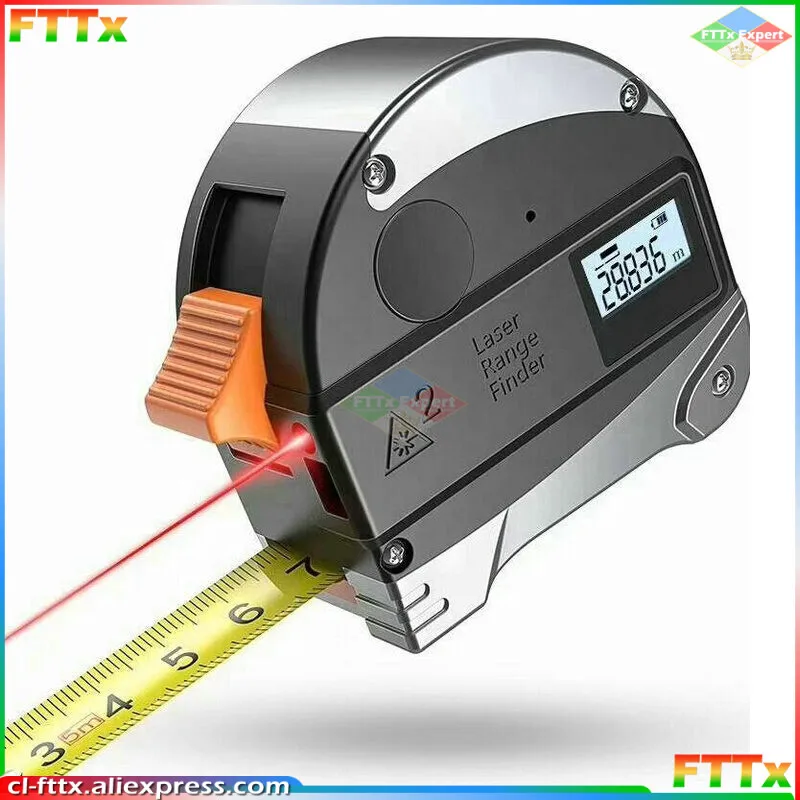 

2 in 1 40M Laser Rangefinder LCD Digital Tape Measure Distance Measurer Meter Range Finder Infrared Construction Gauging Tool