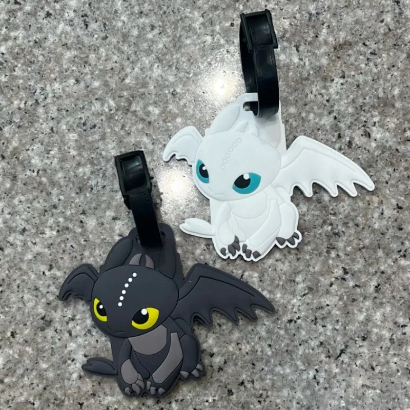 schattige cartoon How to Train Your Dragon Tandeloze bagagelabel Reisbagage zending hanger pvc Rugzaklabel hanger