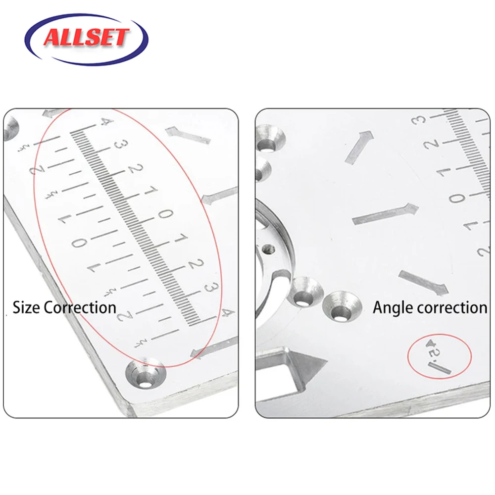 Piastra di fresatura per banco macchina da taglio per incisione Router incisione Flip Board piastra Router in alluminio bachelite per Makita