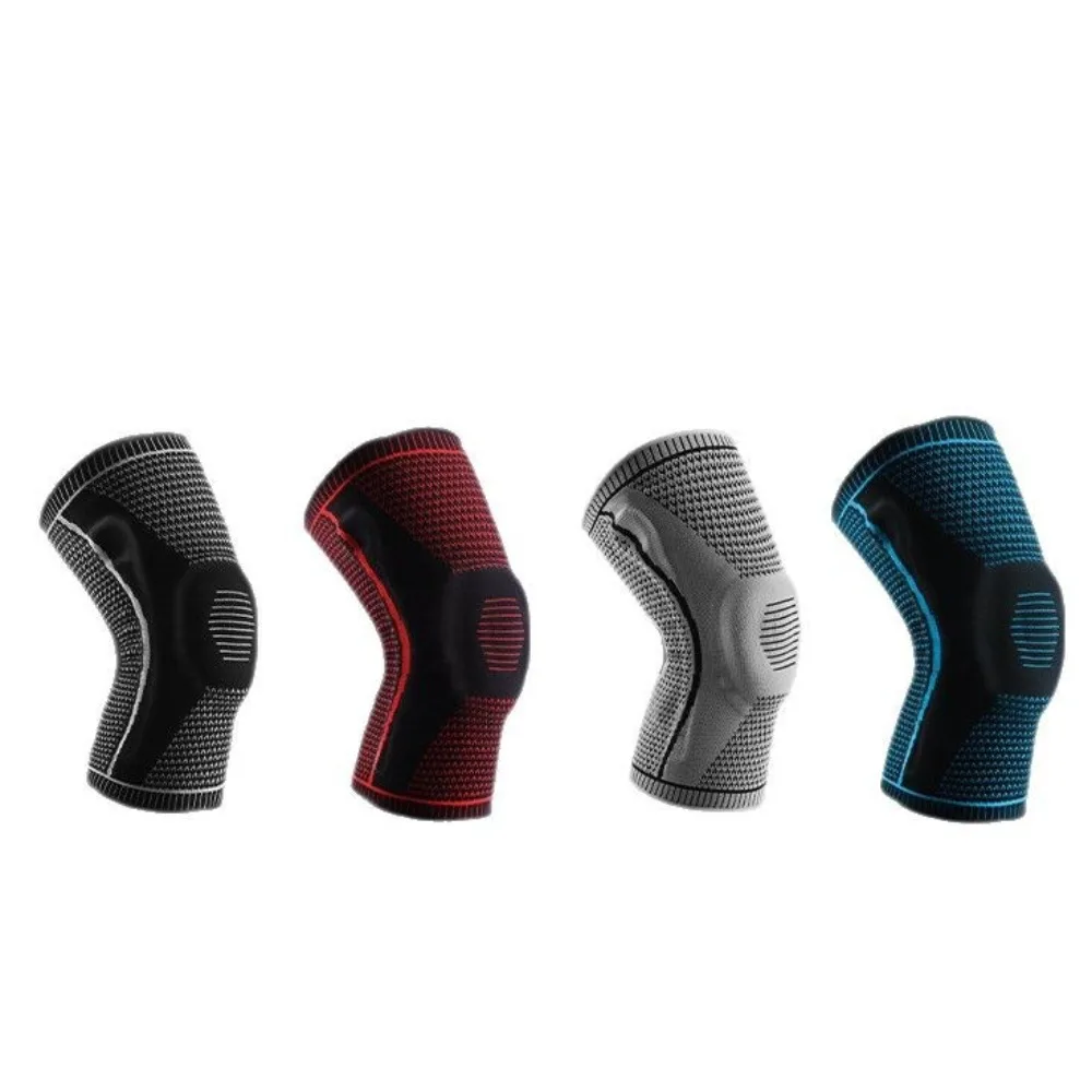 

1 Pair High Elastic Silicone Knee Pads Elbow Support Breathable Sports Knee Pads Sweat Absorption Leg Covers Knee Braces