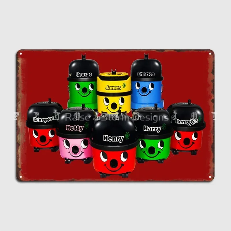 Henry Hoover And Friends Metal Plaque Poster Club Party Mural Printing Plaques Tin Sign Poster