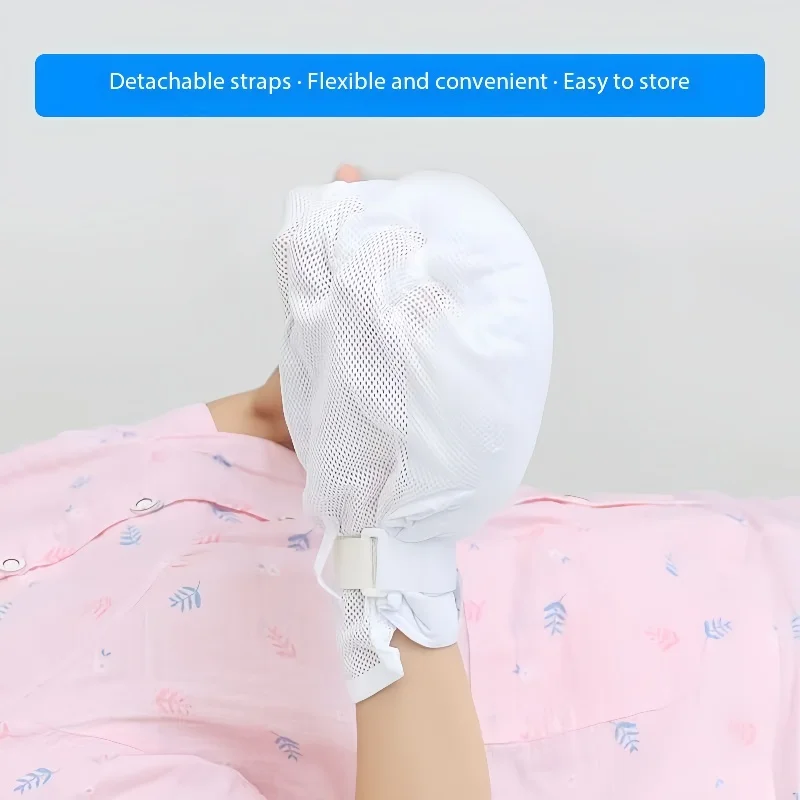 

Anti self injury restraint gloves, anti scratch, anti risk, breathable wrist fixation wrist retention gloves