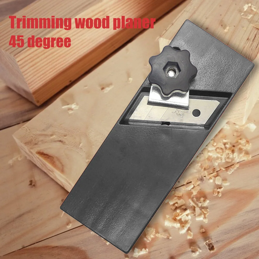 Wooden Planers Manual Plasterboard Woodworking Strong Toughness Wooden Portable Edge Corner 45 Degree Bevel Planer