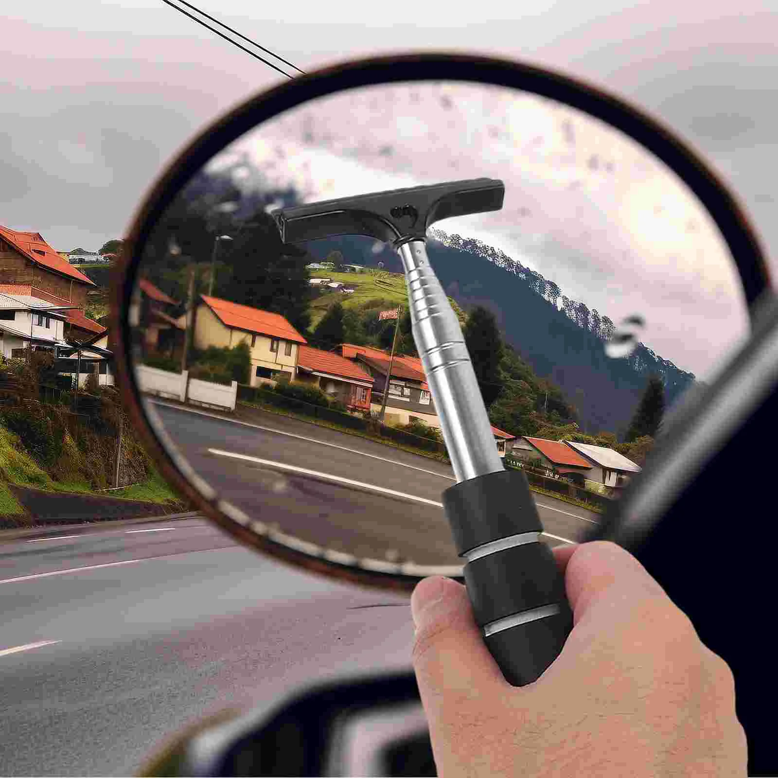 

Rearview Mirror Wiper Windshield inside Cleaner Tool Car Squeegee Rubber Window Wipers