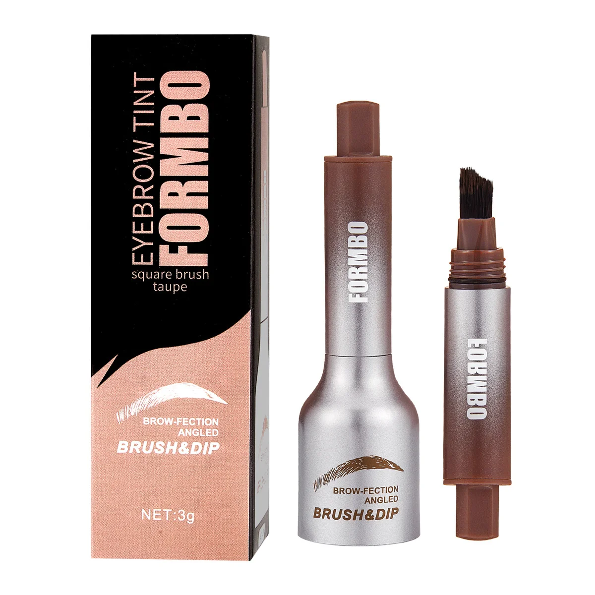 Valentinstagsgeschenk wilder Augenbrauen Samt dreidimensionaler Augenbrauenstift FORMBO Haarfärbemittel Eyeliner Gel großer Bürstenkopf