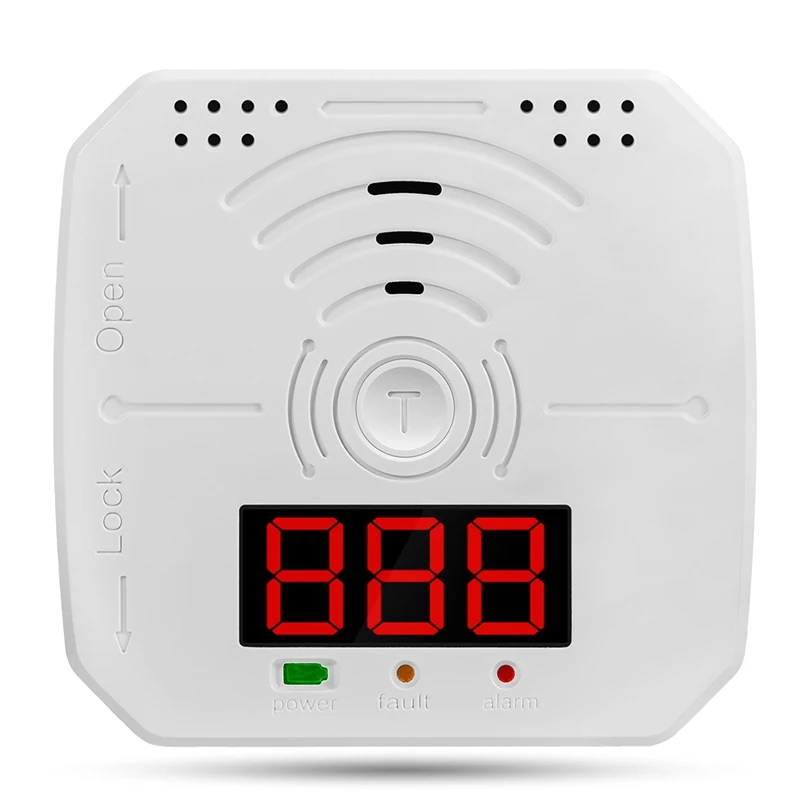 Carbon Monoxide Alarm Detector LED Digital Display Mini CO Sensor With Sound + Flash Warning For Home Kitchen