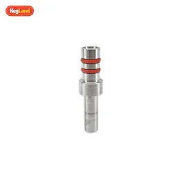 kegland NukaTap Spout 8mm (5/16') to 8mm (5/16') duotight compatible barb stainless steel joint beer brewing