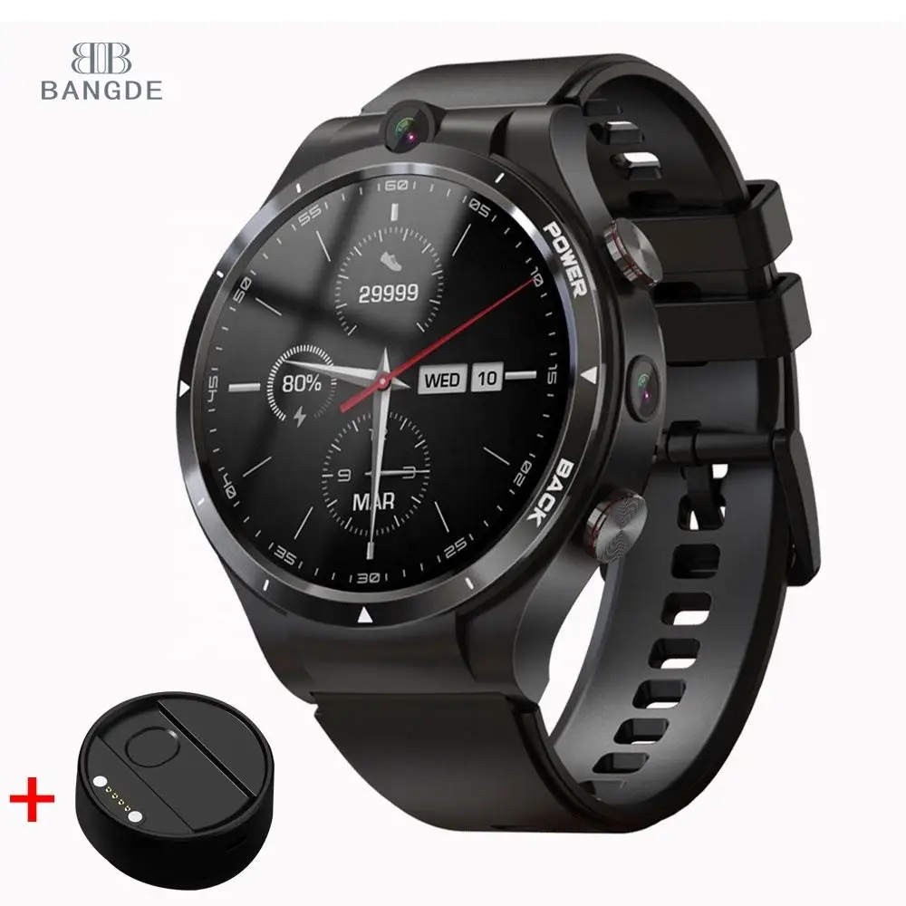 New  LEM15 4G Smart Watch 4GB RAM 128GB ROM 4G SIM Card WIFI GPS Android 10 Men Big Screen Smartwatch