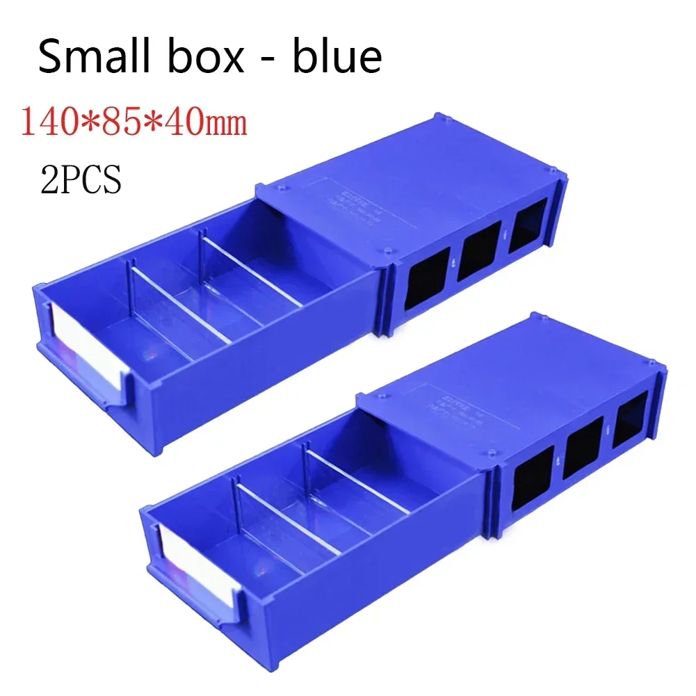 1PC Stackable Plastic Hardware Parts Storage Boxes Component Screws Toolbox Workshop Goods Shelves Tool Bag Tool Case