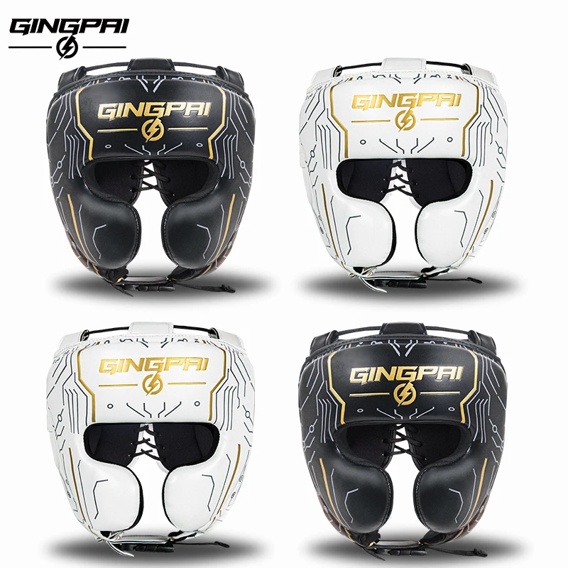 

Boxing Headgear for Men Women Muay Thai MMA KickBoxing Safety Head Guard Sparring Closed Type Head gear with Full Face Coverage