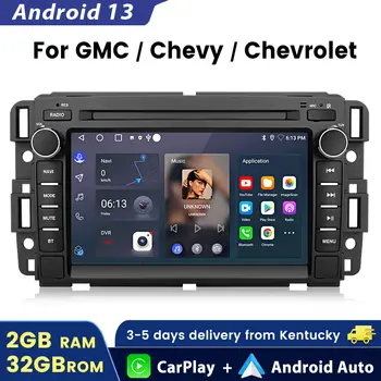 Junsun 適用於蘋果車載系統的無線 CarPlay 車用收音機,適用於雪佛蘭 Silverado 皮卡,支援 Android Auto 和 GPS 導航。 12 最佳銷售 CarPlay Junsun - №5