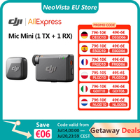 DJI Mic Mini (1 TX + 1 RX) Wireless Microphone Ultralight Detail-Rich Audio Noise Cancelling Automatic Limiting DJI Mic Mini