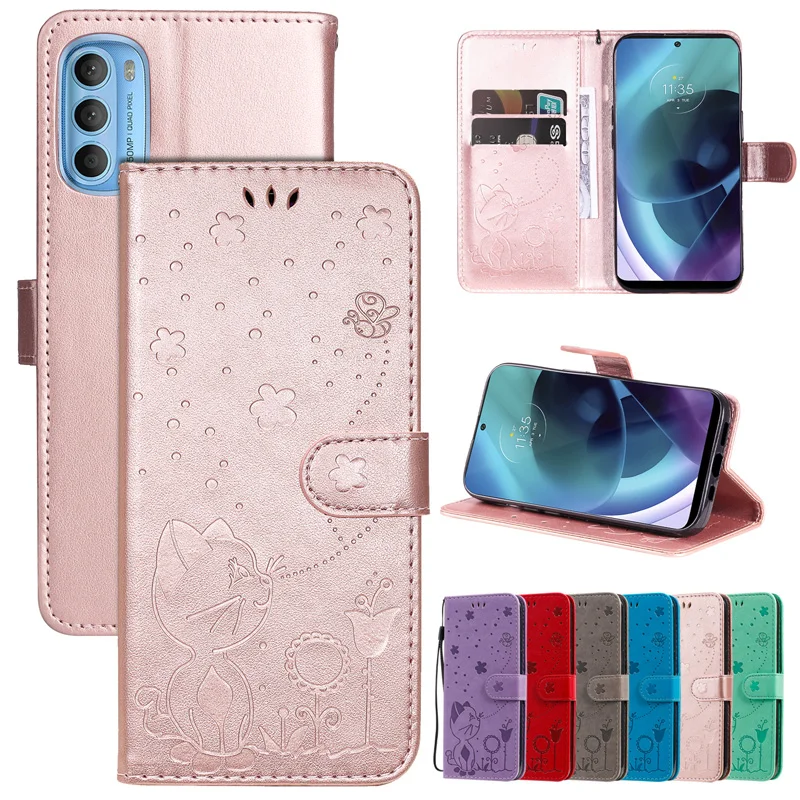 Case For Motorola Moto E32 E32S E40 E30 E20 E7 E6 E6S Play G Power One Macro Fusion Plus 5G E 2020 2021 Wallet Flip Phone Cover