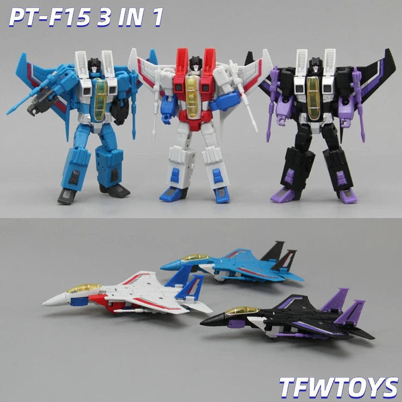 【IN STOCK】 Pocket Toys PT-F15 T.S 01 F-SOLDIER Seekers Stars cream Skywarp Thundercracker KO DX9 Action Figure 10cm