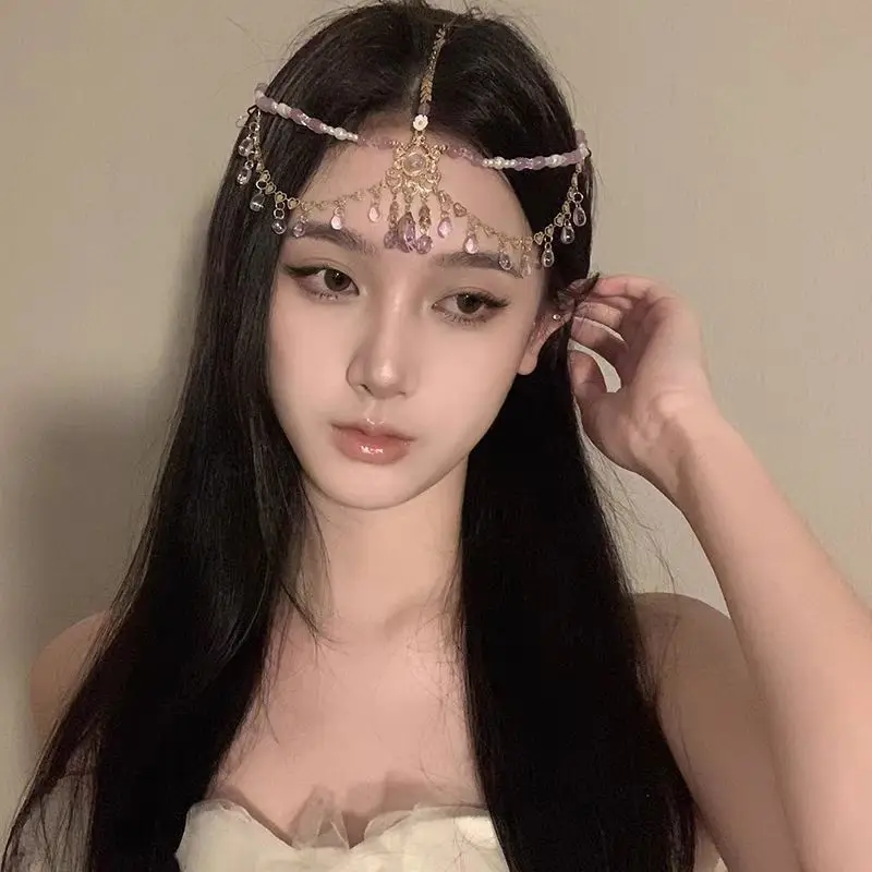 قطعة واحدة من خوذة Apsaras الطائرة الغريبة - طراز الأميرة للمناطق الغربية الأرجوانية، مناسبة للتصوير الفوتوغرافي أثناء السفر، الطراز القديم H #1