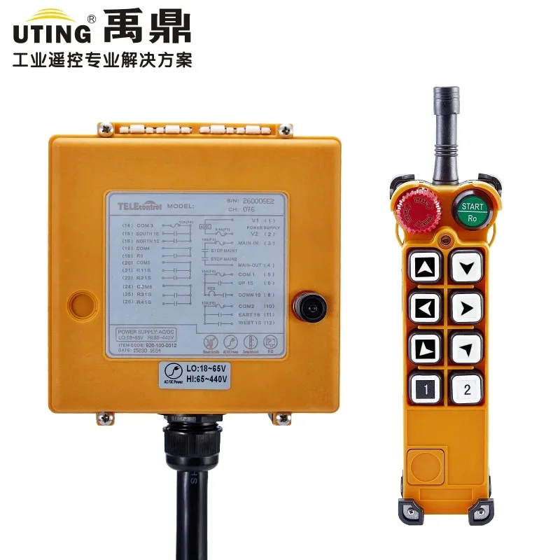 F26-A1 Overhead Crane Remote Control (1 transmitter + 1 receiver) AC DC 24V 36V 48V 65V 110V 220V 380V 400V