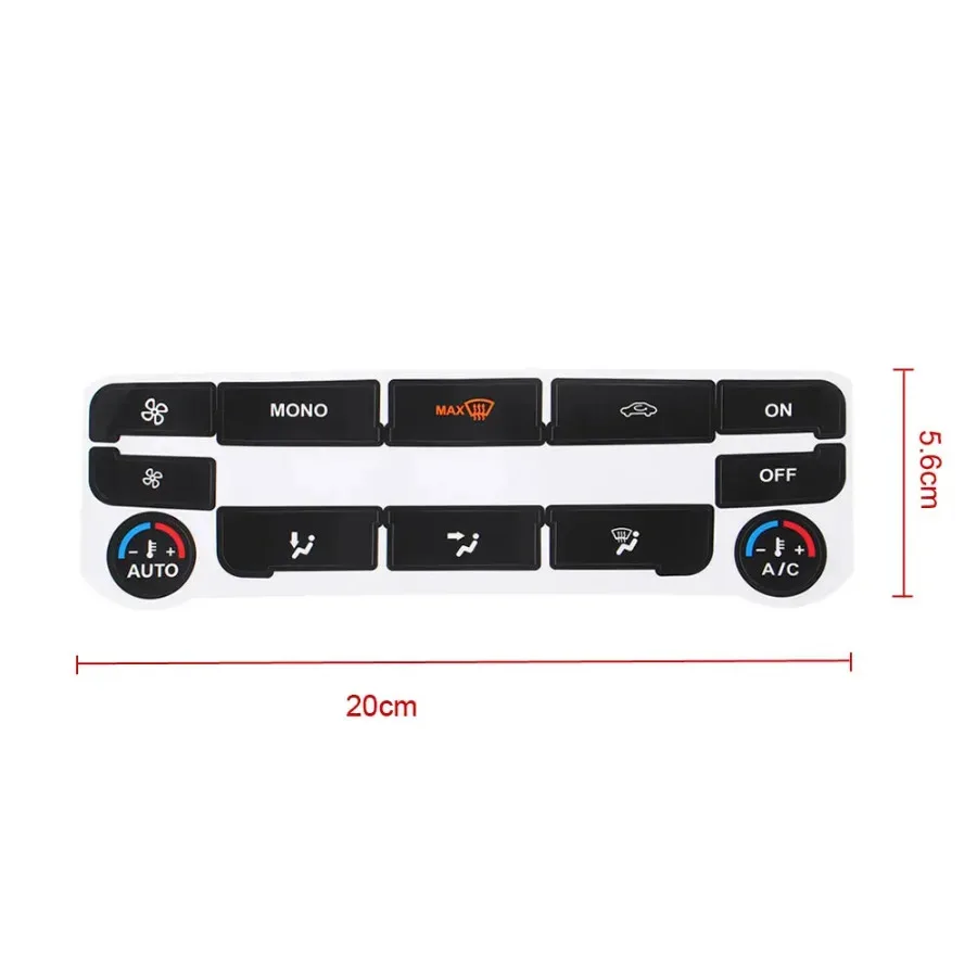 Calcomanías de reparación de botones de Control de clima de aire acondicionado para coche, calcomanía para Ford s-max, Mondeo, 1 unidad