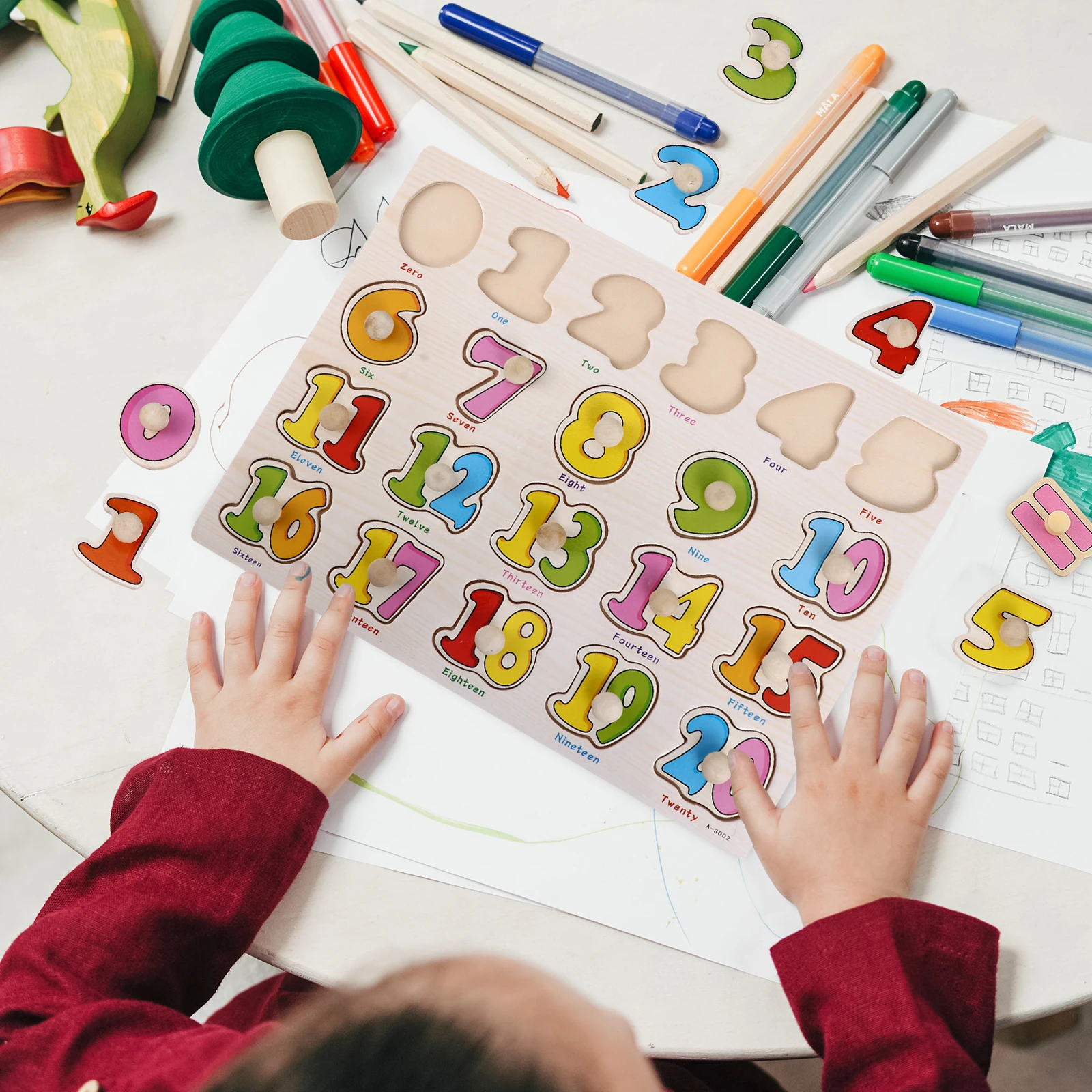 1 set 1 set puzzle educativo per bambini apprendimento precoce gioco del cervello puzzle in legno per bambini puzzle in legno giocattolo