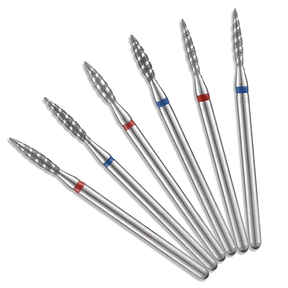 1Pcs Diamond Nail Drill Bit for Prep 2.35MM Electric Milling Cutters For Manicure Pedicure Cuticle Clean Drill Accessory