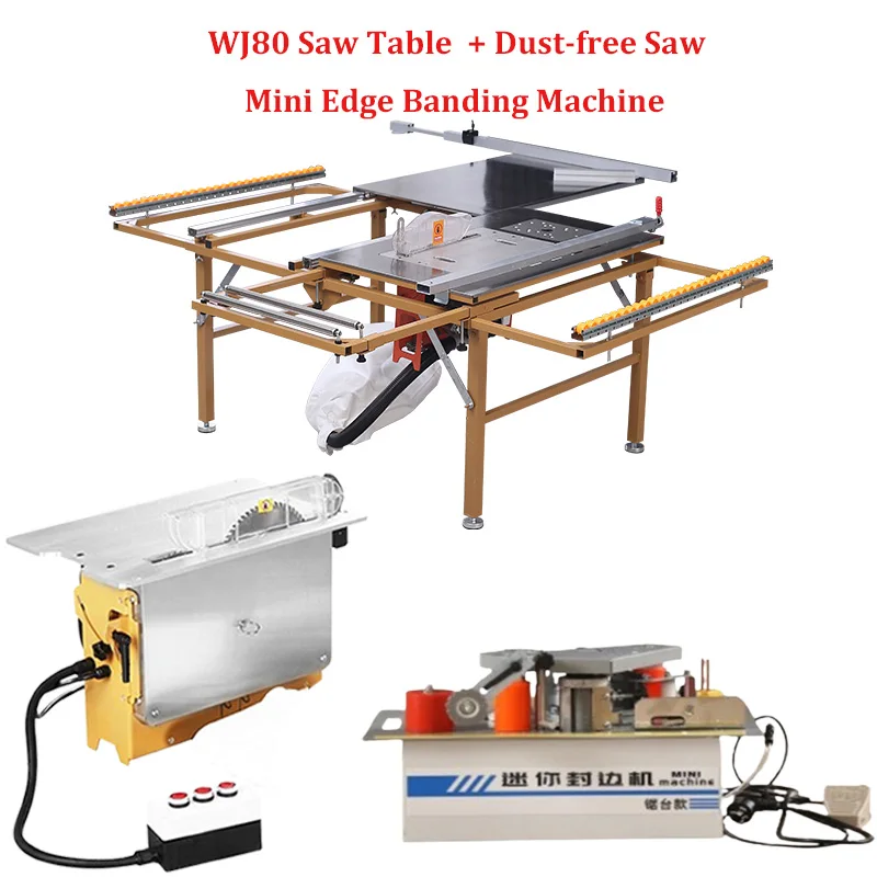 2600W Table Saw Precision WJS600B Rocking Arm Saw Table Push Saw Home Decor Cutting Slab Saw Multifunctional Woodworking Kits