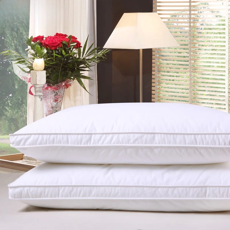 

Pure Cotton Pillow Hotel Sle Rectangular ape for Single Or Double Use Home Or Hotel Use Soft High Pillow Core 48x74cm