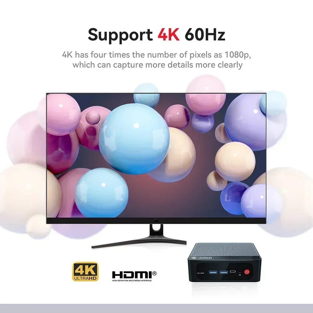 New! Beelink Ryzen7 AMD 5800H SER5 Max Mini PC DDR4 16GB RAM 500GB NVME SSD 5850U 1T support WiFi6 4K Triple Screen Desktop Comp