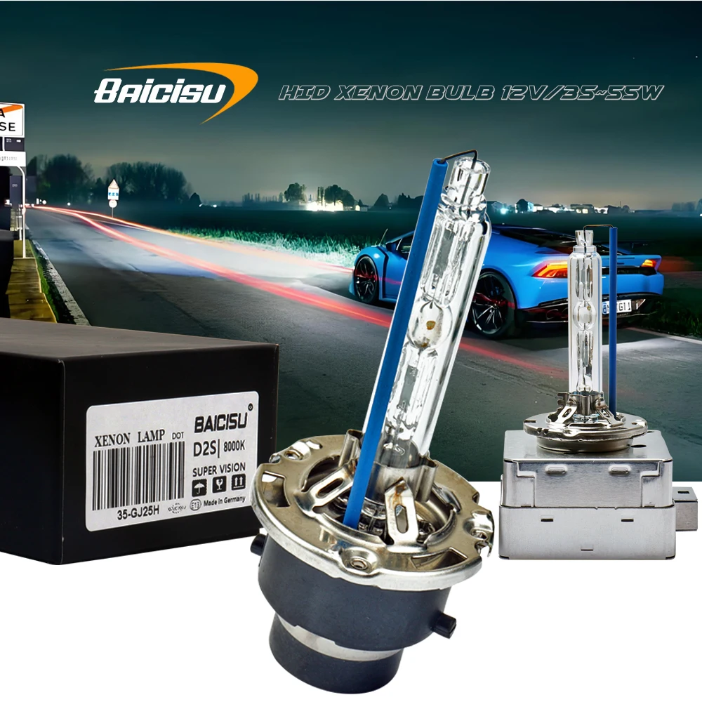 

BAICISU D1S D2S D2R D3S D4sXenon оригинальная стандартная лампа35W 6000K белая автомобильная HID фара замена дальнего ближнего света